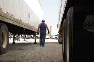 Sisbro truck driver walking