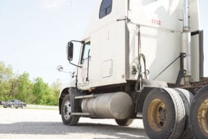truck leaving the Sisbro lot