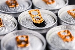 rows of energy drinks