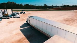 Sisbro truck gets ready to leave the home lot