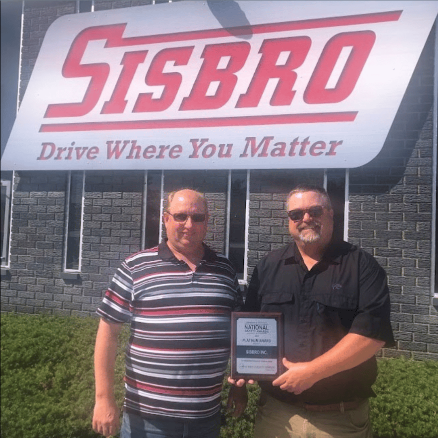 2021 Platinum National Safety Award by Great West Casualty Company